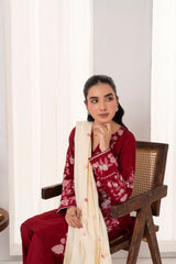 Feathers Unstitched Winter Arrivals Collection'2026-CRYONE-FT552