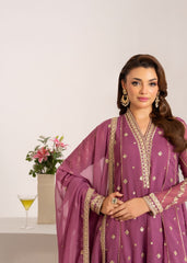 Zarif By Al Harir Stitched 3 Piece Formals Vol-02 Suit-AH008-ZV2-Lilac