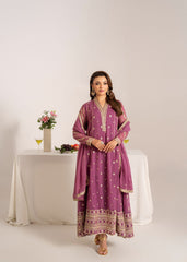 Zarif By Al Harir Stitched 3 Piece Formals Vol-02 Suit-AH008-ZV2-Lilac