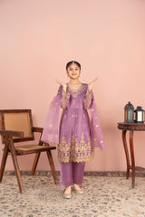Khayat Stitched 3 Piece Festive Formals Suit-Lilac