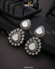 EARRINGS-0817 Silver - Zeesy Jewellery