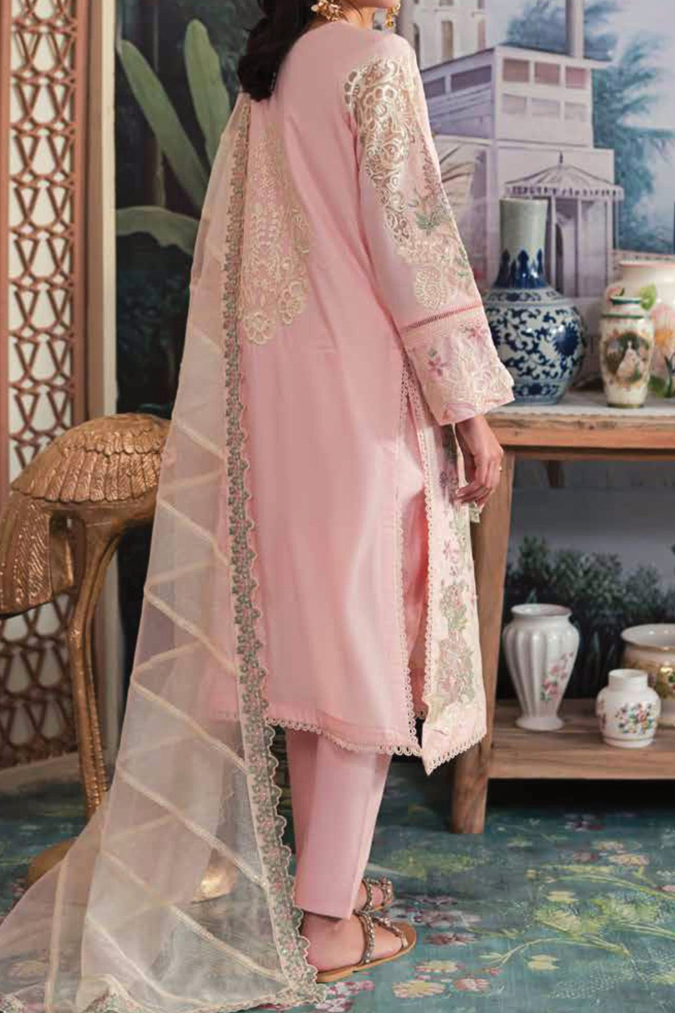 Ayra By Emaan Adeel Unstitched 3 Piece Luxury Lawn Collection'2024-EL-01