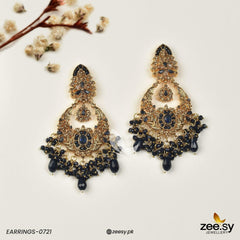 Earrings-0721 Blue - Zeesy Jewellery