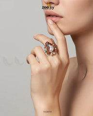 Embellished Turkish Fancy Ring - Zeesy Jewellery