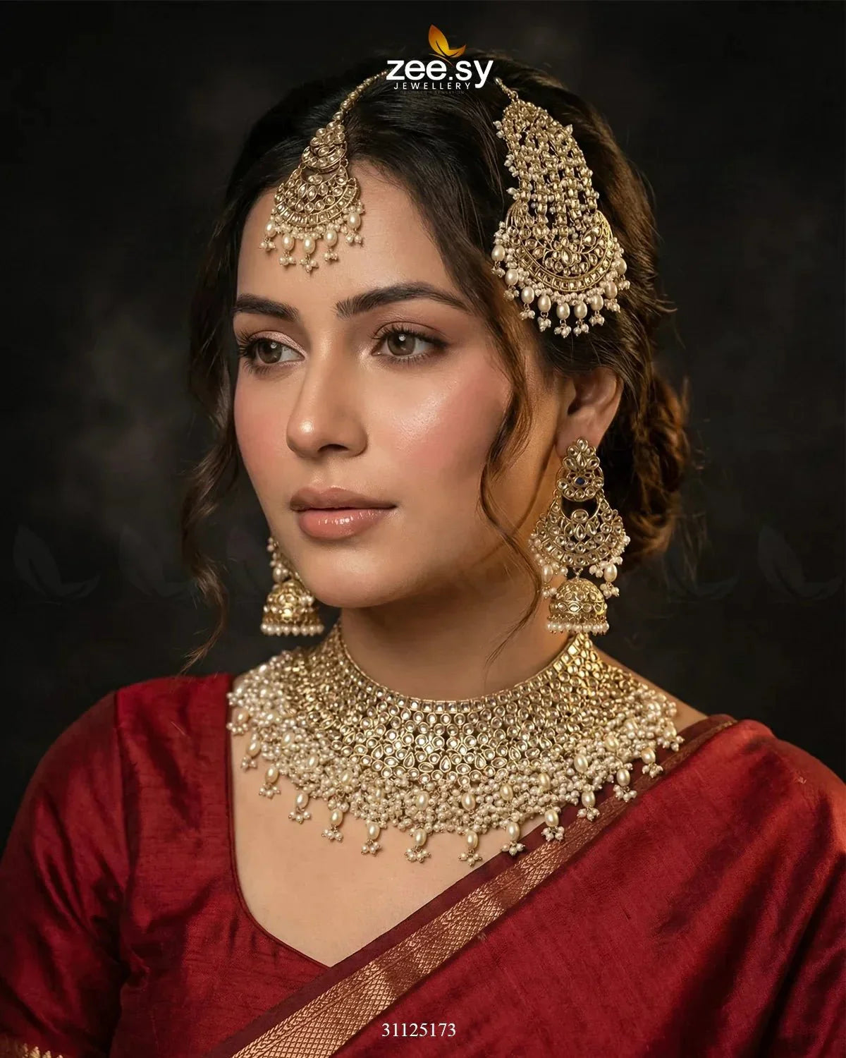 Eminent Wide Gilded Bridal Set