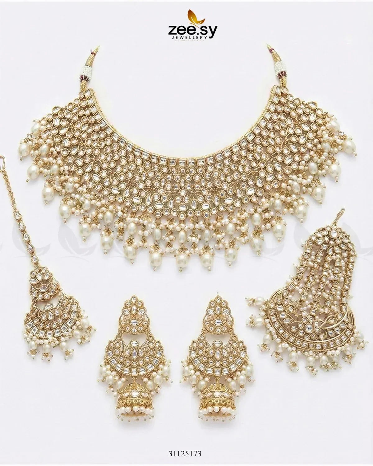 Eminent Wide Gilded Bridal Set
