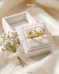 Essential Riviera Gilded Pearl Ring