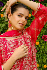 Dhaga Stitched 3 Piece Formals Suit-Gulaab