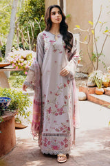 Zync By Florent Unstitched 3 Piece Festive Luxury Lawn Suit-FZ-1A