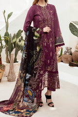 Ghazal By Ramsha Unstitched 3 Piece Luxury Lawn Vol-02 Collection'2024-G-205