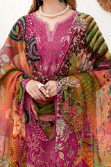 Ghazal By Ramsha Unstitched 3 Piece Luxury Lawn Vol-02 Collection'2024-G-208