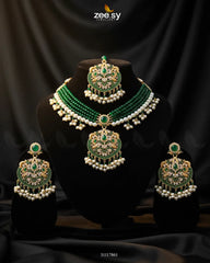 Jasmine Choker Set Green - Zeesy Jewellery