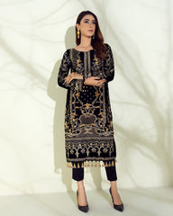 Gulaal Unstitched 3 Piece Velvet Wedding Edition'2020-Perles Embroidered Velvet 2 Piece Suit GV-01