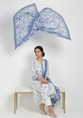 Dr Haris Unstitched 3 Piece Printed Lawn Vol-02 Suit-DRP-019
