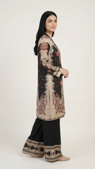 Amna Ali Nawaz Stitched 2 Pc Midnight Bloom Co Ord Set