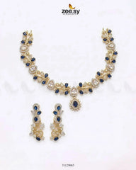 Golden Blossom Vine Necklace Set