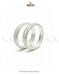 Grand Openwork Filigree Bangles - Zeesy Jewellery