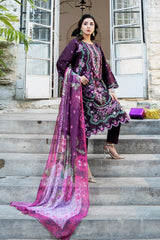 Dhaga Stitched 3 Piece Summer Suit-Lantana