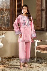Dhaga Stitched Summer Women Suit-Morning Dew