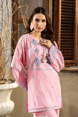 Dhaga Stitched Summer Women Suit-Morning Dew