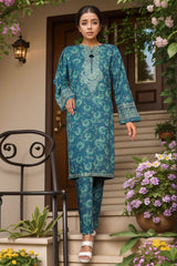 HZ Co Ords Stitched Blooming Winter Khaddar Suit-KPE-117