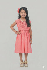 Urban Cut 1 Piece Yarn Dyed Dobby + Embroidered Shirt-100% Cotton