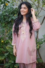 Miorah By Ayla Studio Stitched Solid Embroidered Co-ord - Seher