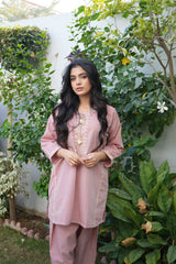 Miorah By Ayla Studio Stitched Solid Embroidered Co-ord - Seher