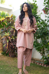 Miorah By Ayla Studio Stitched Solid Embroidered Co-ord - Seher