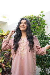 Miorah By Ayla Studio Stitched Solid Embroidered Co-ord - Seher