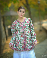 Urban Cut Printed Cotton Shirt for Women Floral Everyday Wear