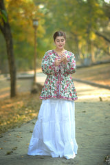 Urban Cut Printed Cotton Shirt for Women Floral Everyday Wear
