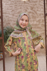 Shifa Girls By Suntex Stitched 3 Piece Emb Chikankari Summer Kids Suit-SH-2610