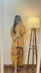 Urban Cut 2 Piece Lawn Embellished Co- Ord Set with Farshi Shalwar