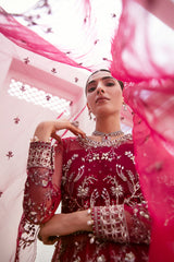 La More Unstitched 3 Piece Wedding Collection-Radiant ruby
