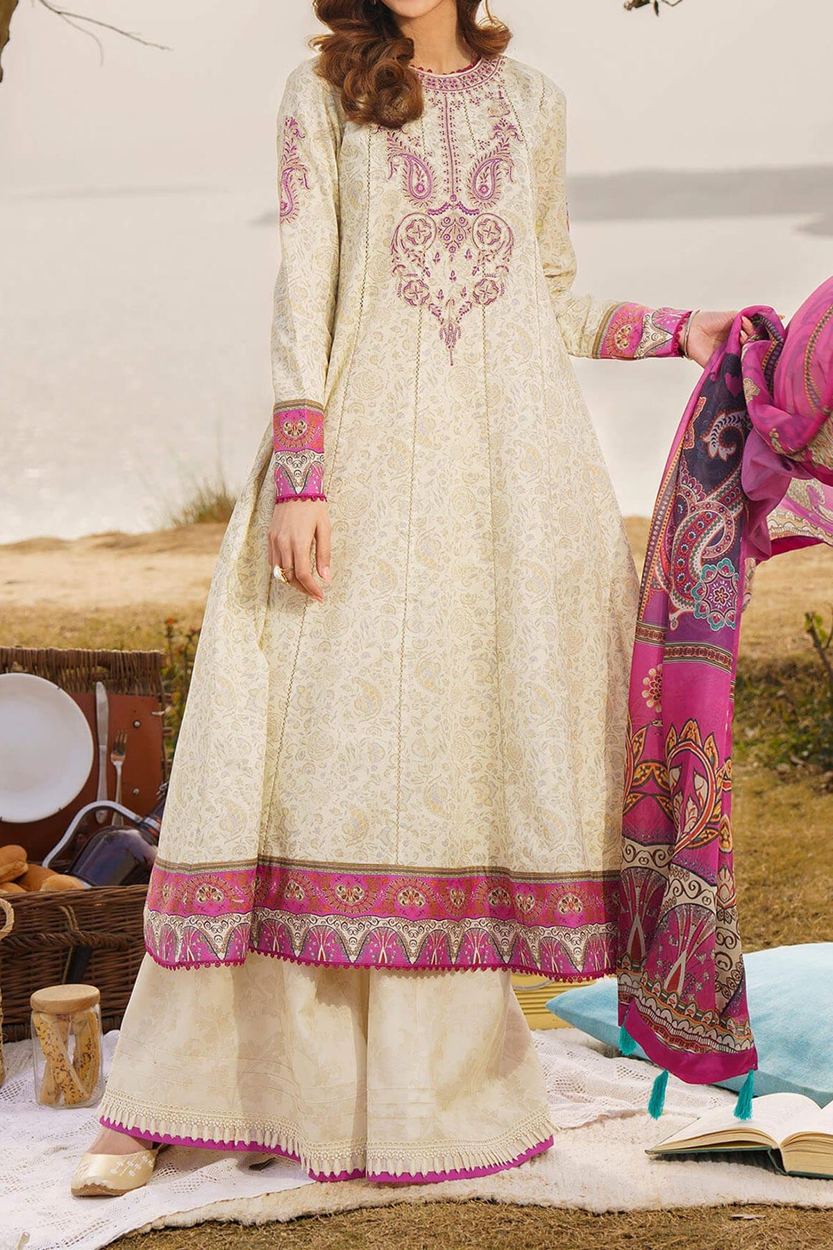 Meraki by Asifa N Nabeel Unstitched 3 Piece Lawn Collection'2024-Irsa