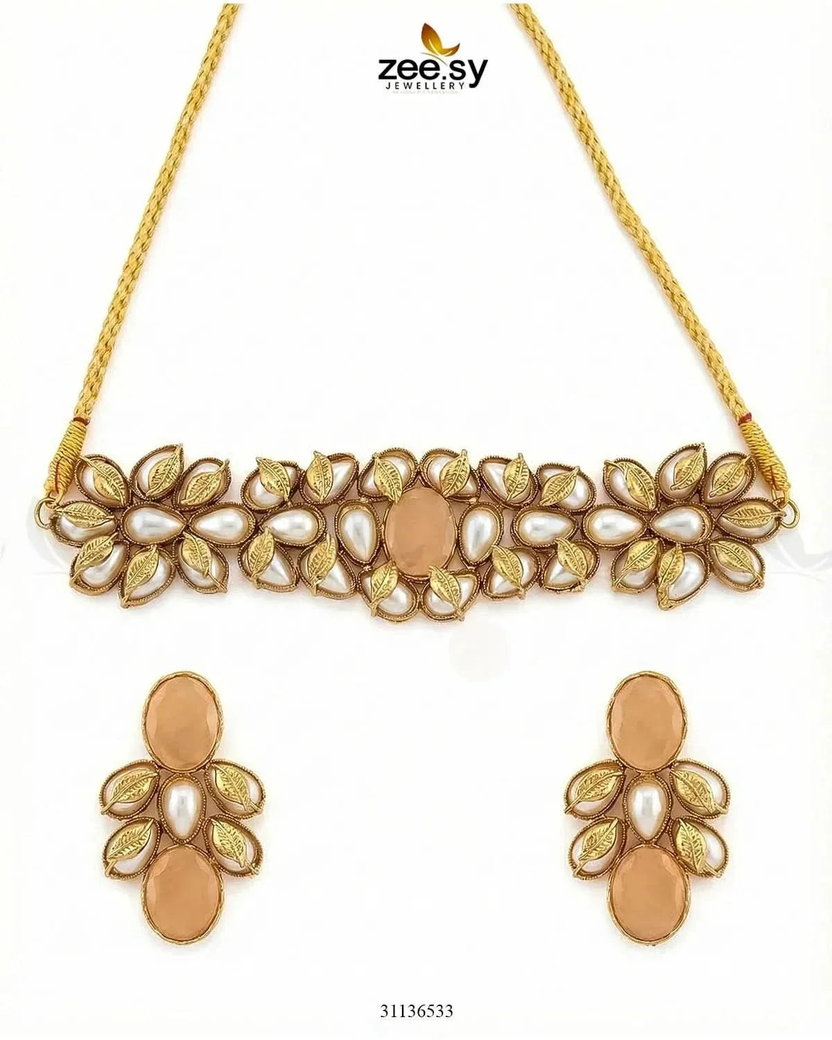 Jennet Baroque Pearl Choker Set