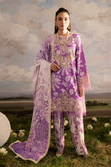 Kaia by Mahnur Unstitched 3 Piece Emb Winter Suit-K-10