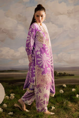 Kaia by Mahnur Unstitched 3 Piece Emb Winter Suit-K-10