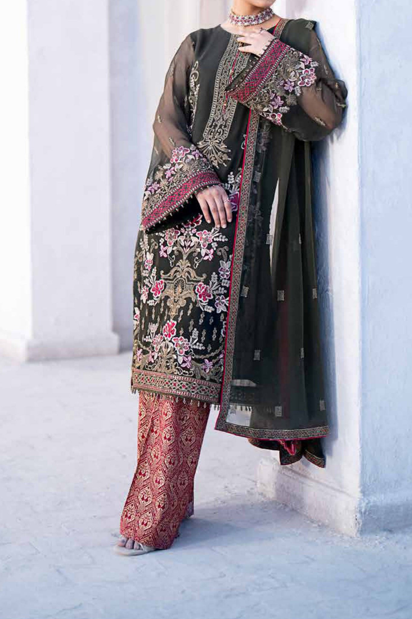 Kuch Khas By Flossie Unstitched 3 Piece Luxury Formals Vol-15 Collection'2024-K-1504-Raha