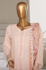 Sada Bahar Stitched 3 Piece Luxury Emb Festive Vol-01 Suit-LEL1-MK-44 PEACH