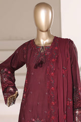 Sada Bahar Stitched 3 Piece Luxury Emb Festive Vol-03 Suit-LEL3-MK-2510-FALSA