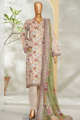 Bin Saeed Stitched 3 Piece Exclusive Printed Lawn Vol-01 Suit-LSM-2620 SKIN