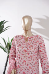 Bin Saeed Stitched 3 Piece Exclusive Printed Lawn Vol-09 Suit-LSM-2918-Pink