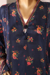 Bin Saeed Stitched 3 Piece Exclusive Printed Frock-LSM-2952-BLUE