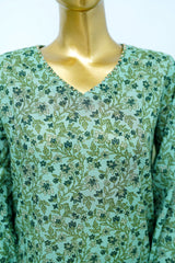 Bin Saeed Stitched 3 Piece Exclusive Printed Lawn Vol-12 Suit-LSM-3209-GREEN