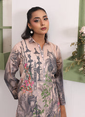 Whimsical Garden By Ahlam Stitched Summer Co-Ords Suit-Blush Harmony
