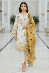 Dr Haris Unstitched 3 Piece Printed Lawn Vol-01 Suit-DRP-005