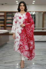 Dr Haris Unstitched 3 Piece Printed Lawn Vol-01 Suit-DRP-009
