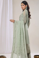 Aura By Soghat Unstitched 3 Piece Luxury Chiffon Formals Suit-Lenora
